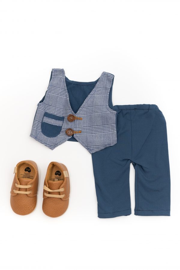 Boys newborn suit blue - Image 2