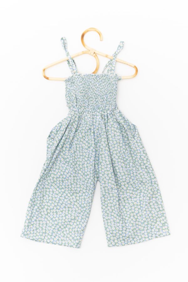 Blue Floral Smocked Jumper - Image 2