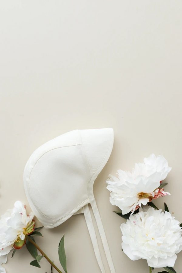 Briar Baby Brimmed Ivory Linen Bonnet Cotton-lined - Image 2